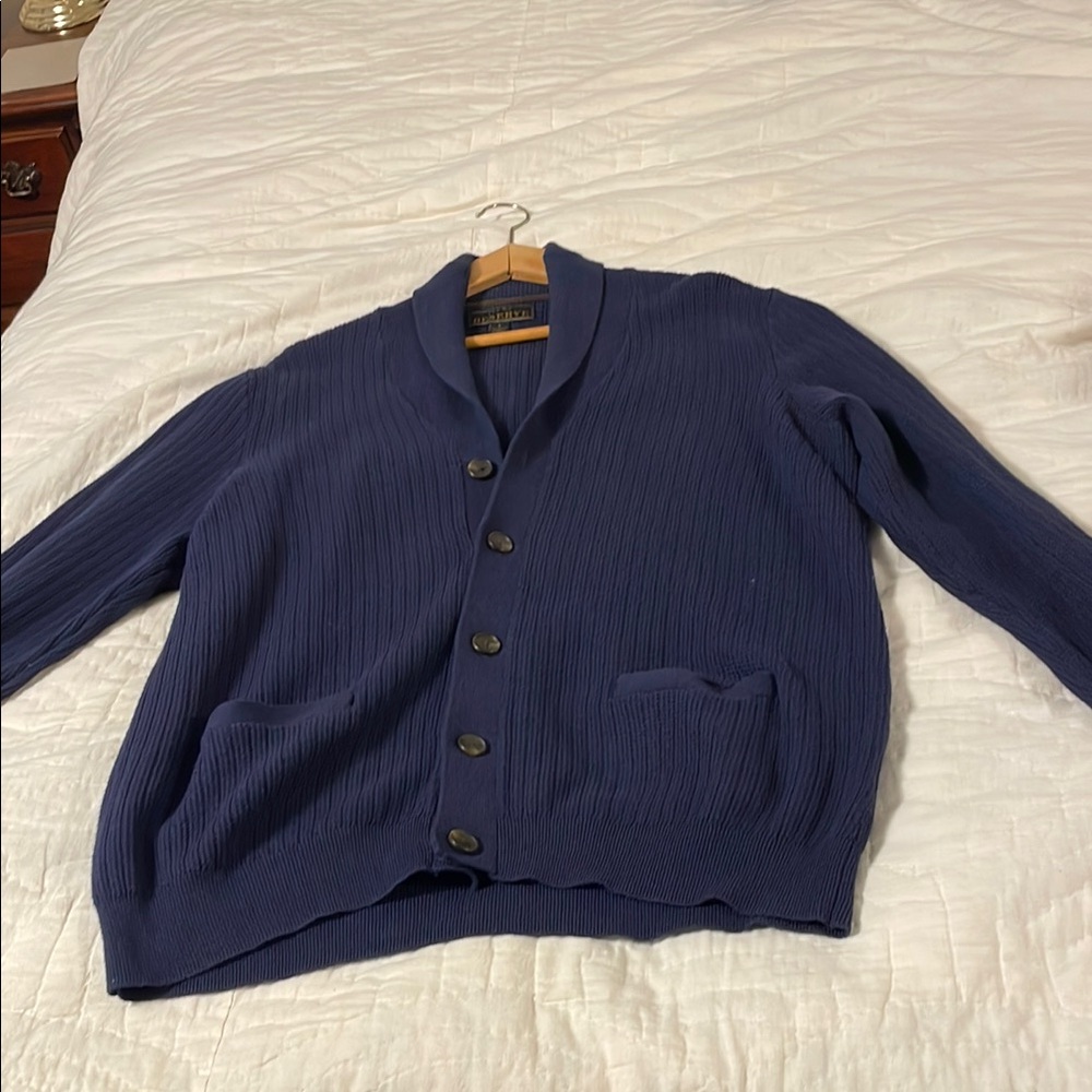 J.S. Bank Reserve Navy Sweater